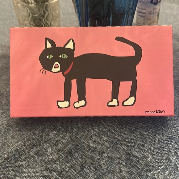 New in box Marc Tetro Metro cat pink and black wallet - Picture 4 of 10